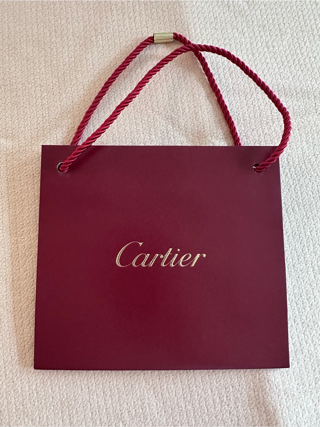 Cartier Genuine Mini Shopping Bag Paper Gift Tote